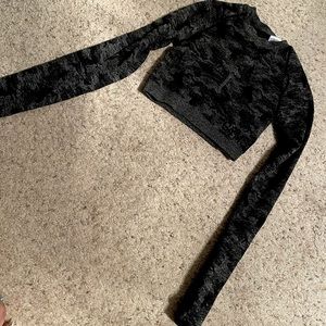 Gymshark Adapt Seamless Long Sleeve Crop Top Camo